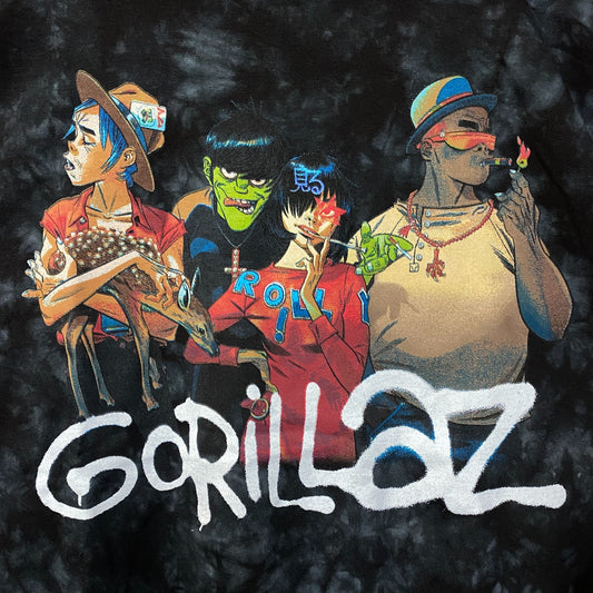 Gorillaz Band Portrait Graphic Design T-Shirt XL