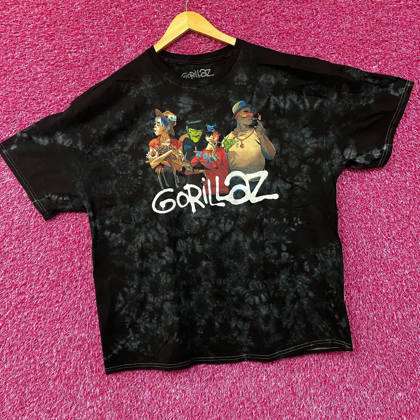 Gorillaz Band Portrait Graphic Design T-Shirt XL