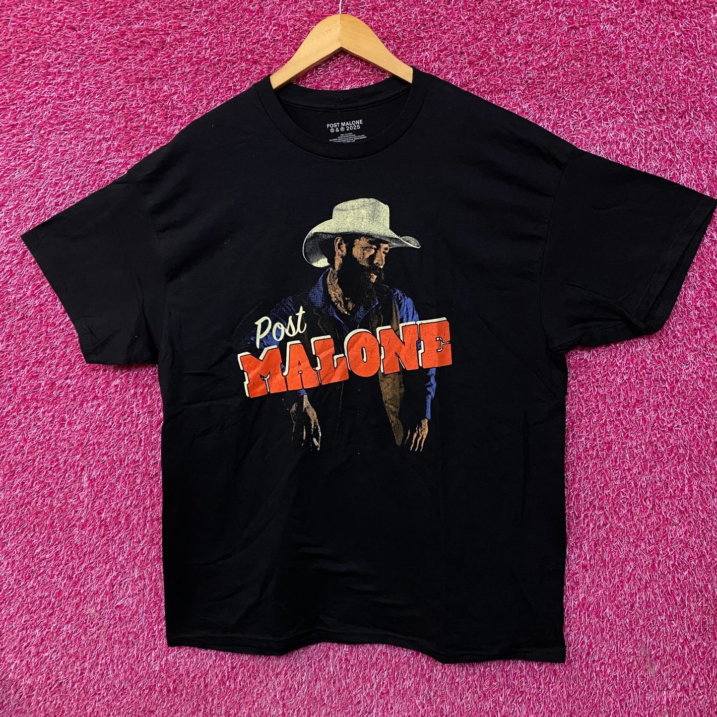 Post Malone Cowboy F-1 Trillion Album Country T-Shirt XL