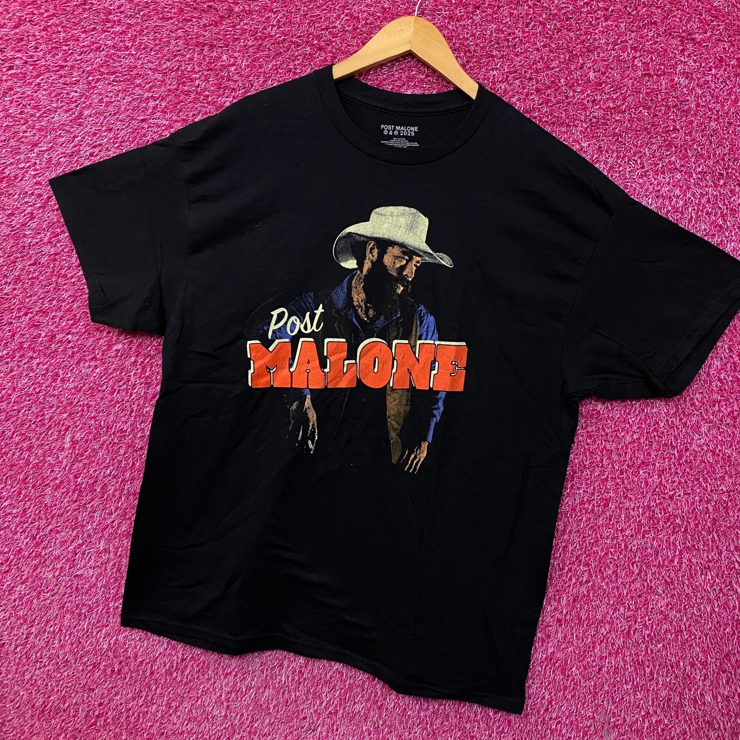 Post Malone Cowboy F-1 Trillion Album Country T-Shirt XL