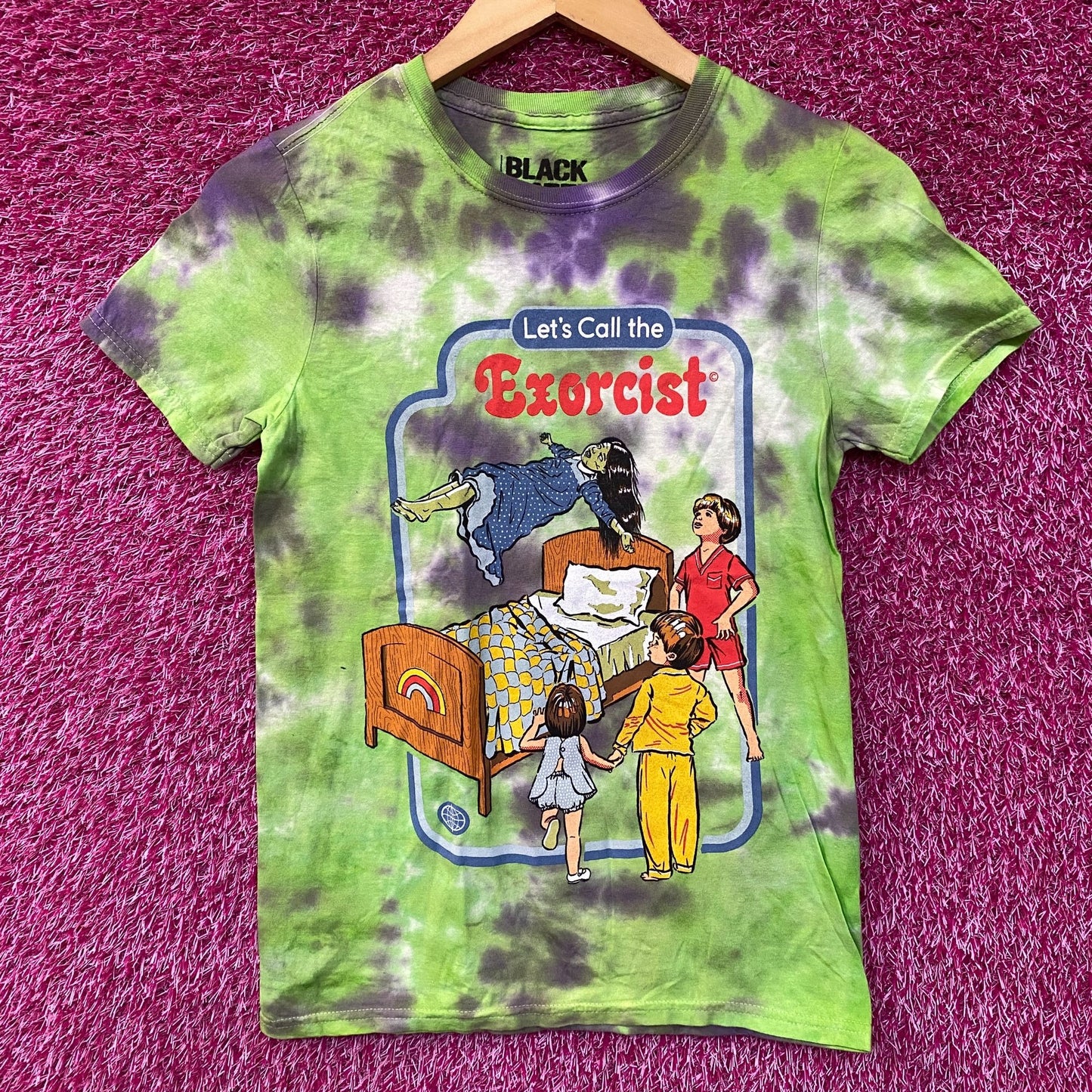 Black Matter Let's Call The Exorcist Tie Dye T-Shirt Extra Small