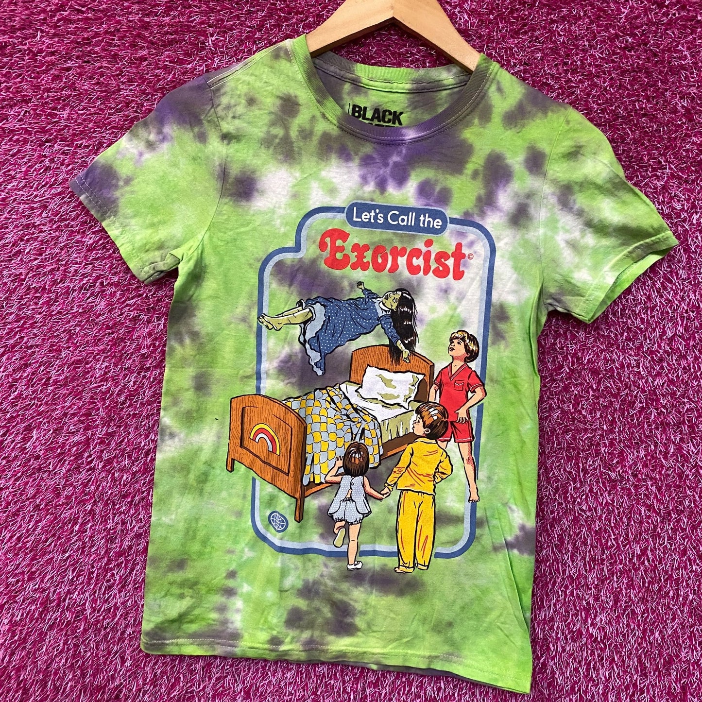 Black Matter Let's Call The Exorcist Tie Dye T-Shirt Extra Small