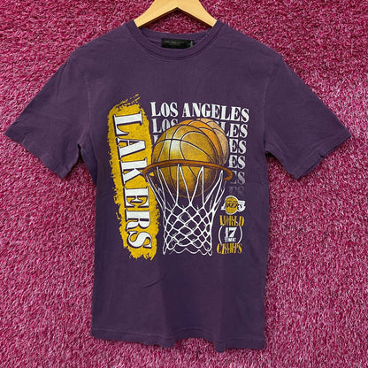 Junk Food Los Angeles Lakers Champs Vintage Style Women's T-Shirt XS