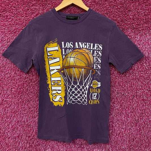 Junk Food Los Angeles Lakers Champs Vintage Style Women's T-Shirt XS