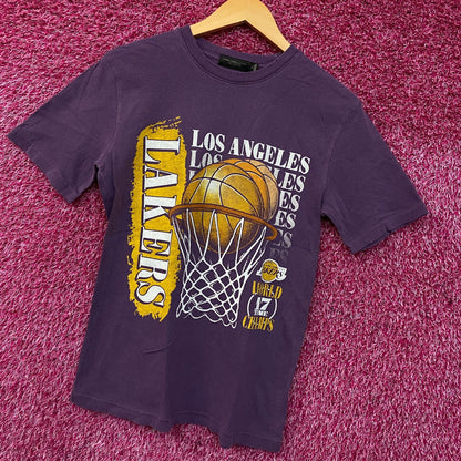 Junk Food Los Angeles Lakers Champs Vintage Style Women's T-Shirt XS