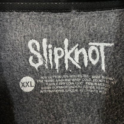 Slipknot "9 Point Star" Faded Black Zip Hoodie 2XL