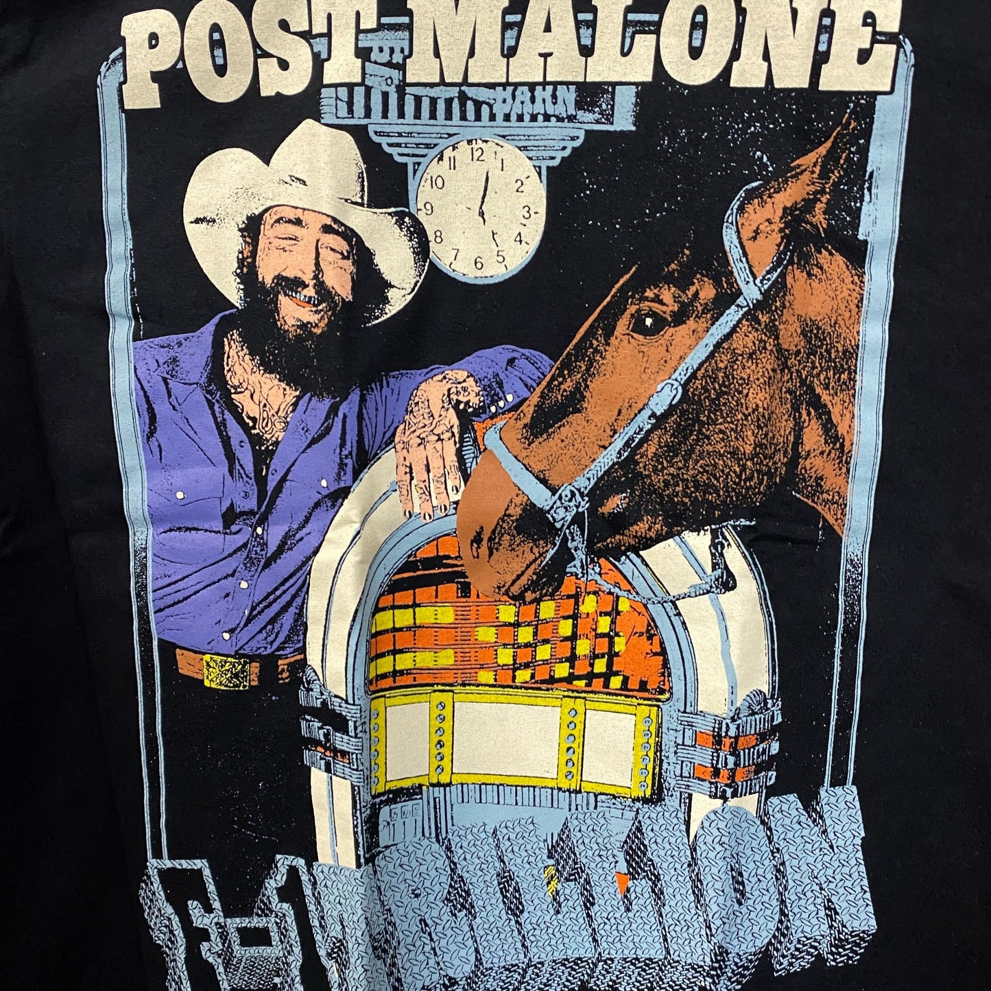 Post Malone F-1 Trillion Jukebox Horse T-Shirt Medium