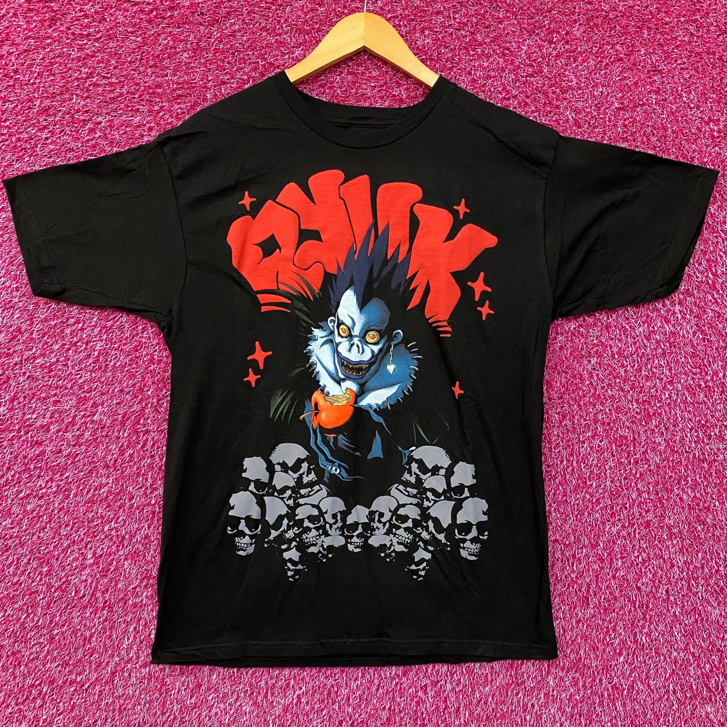 Death Note Ryuk and Apple Tshirt size large