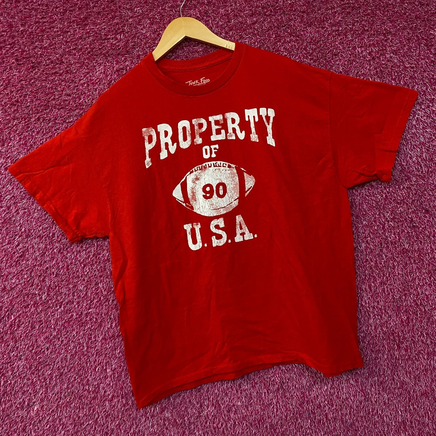 Junk Food "Property of USA" Graphic T-Shirt Large