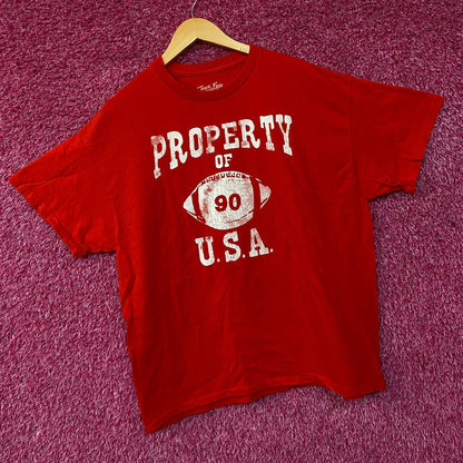 Junk Food "Property of USA" Graphic T-Shirt Large