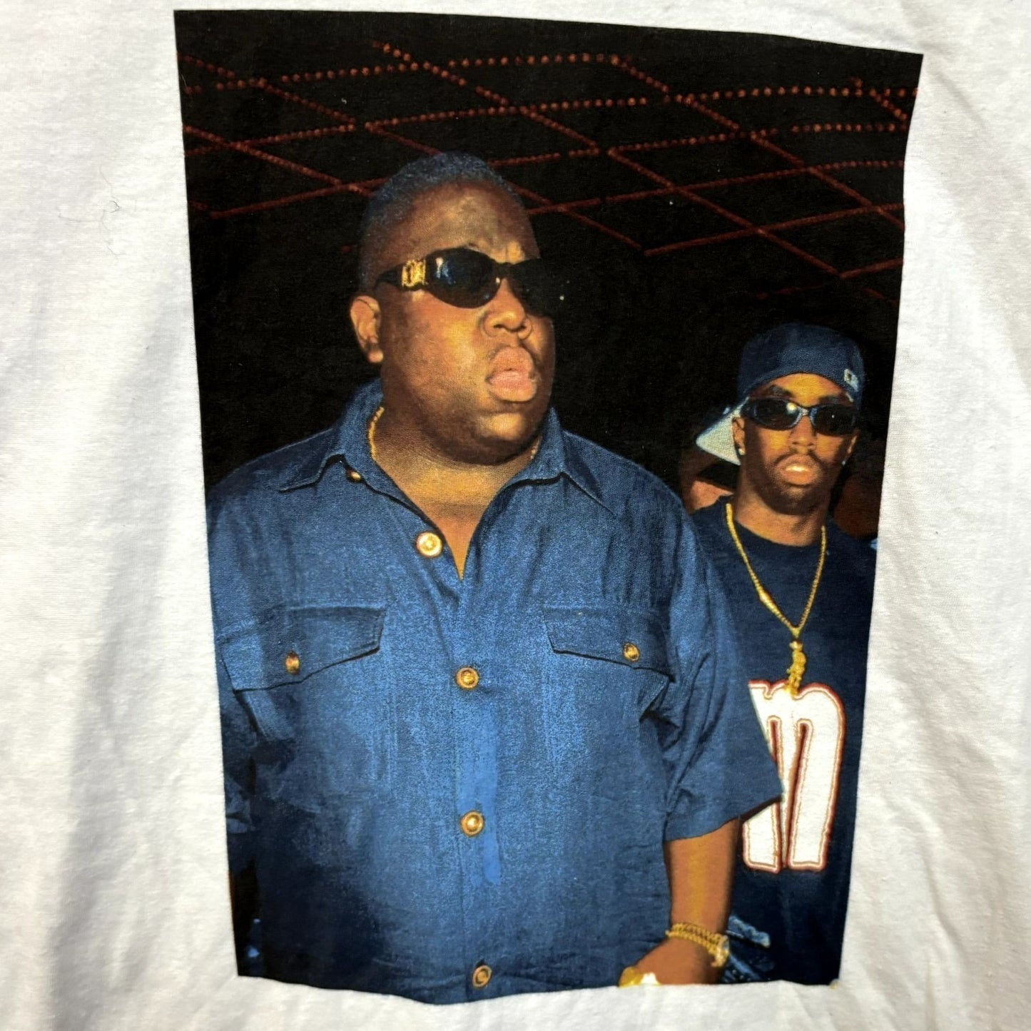 The Notorious BIG Bad Boy Club Poster Hip Hop Tee S