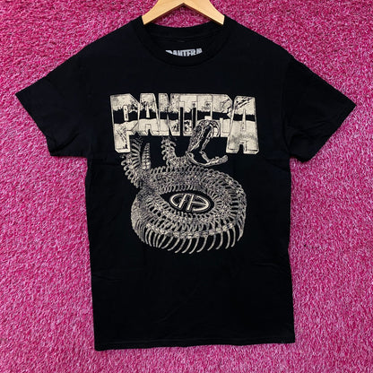 Pantera Cowboys From Hell Snake Skeleton Graphic T-Shirt Small