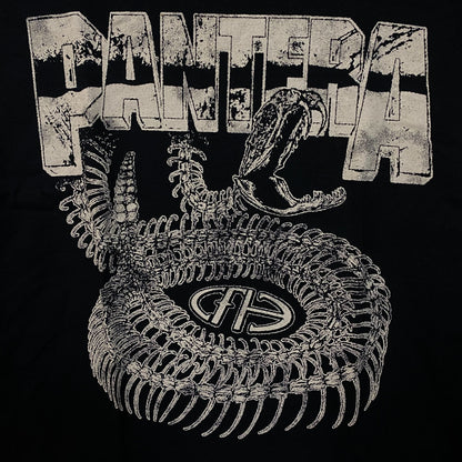 Pantera Cowboys From Hell Snake Skeleton Graphic T-Shirt Small