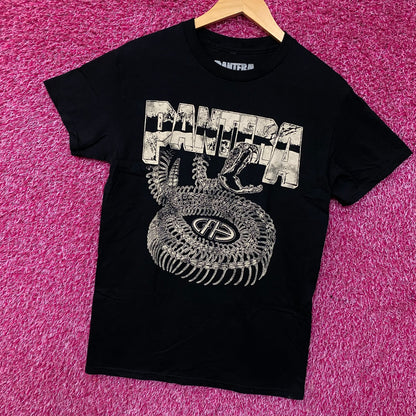 Pantera Cowboys From Hell Snake Skeleton Graphic T-Shirt Small