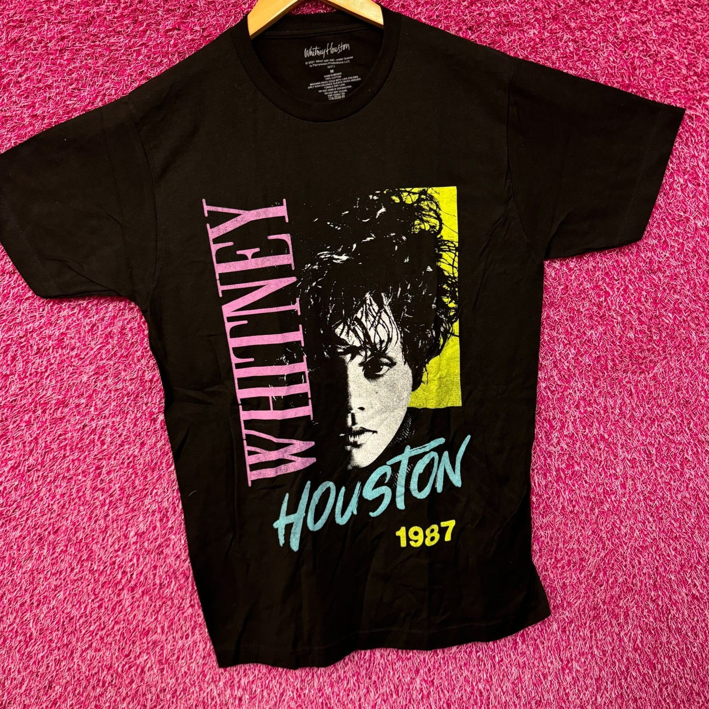 Whitney Houston 1987 Alternate Album Art Dance Pop Tee M