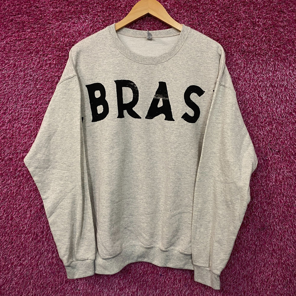 Nebraska logo Oatmeal Crewneck size  Large