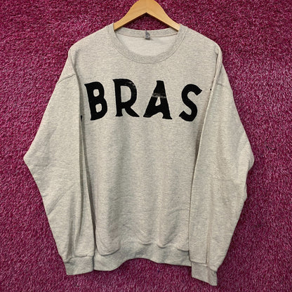 Nebraska logo Oatmeal Crewneck size  Large