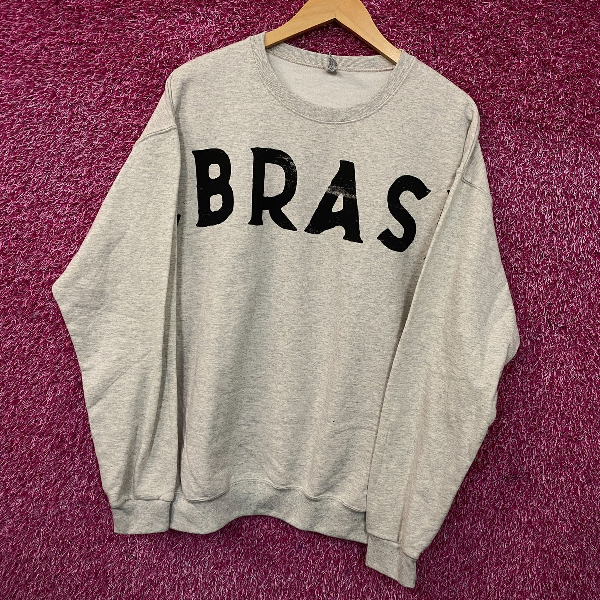 Nebraska logo Oatmeal Crewneck size  Large