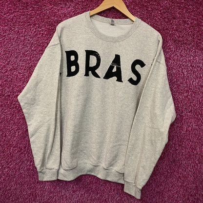 Nebraska logo Oatmeal Crewneck size  Large