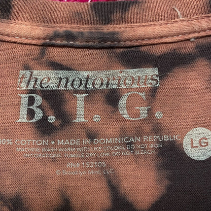 Biggie Smalls World The King of New York Rap Tie Dye L