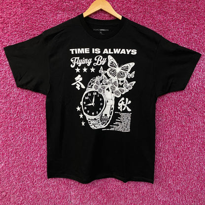 Fashion Nova Time Is Always Flying By Graphic T-Shirt XL