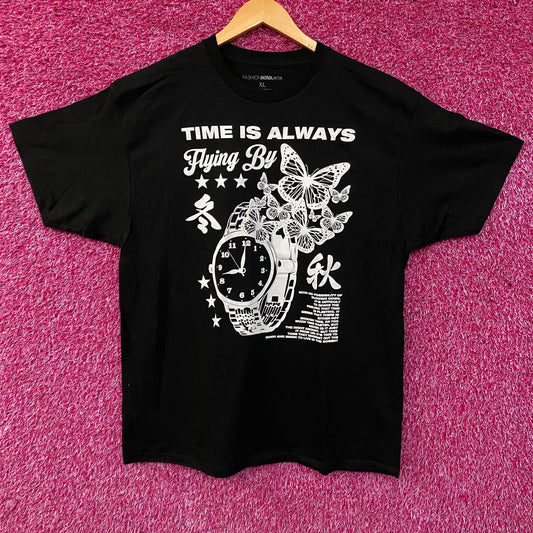 Fashion Nova Time Is Always Flying By Graphic T-Shirt XL