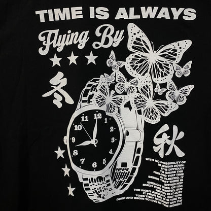 Fashion Nova Time Is Always Flying By Graphic T-Shirt XL