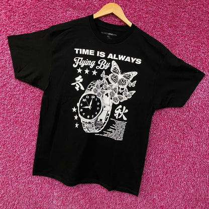 Fashion Nova Time Is Always Flying By Graphic T-Shirt XL
