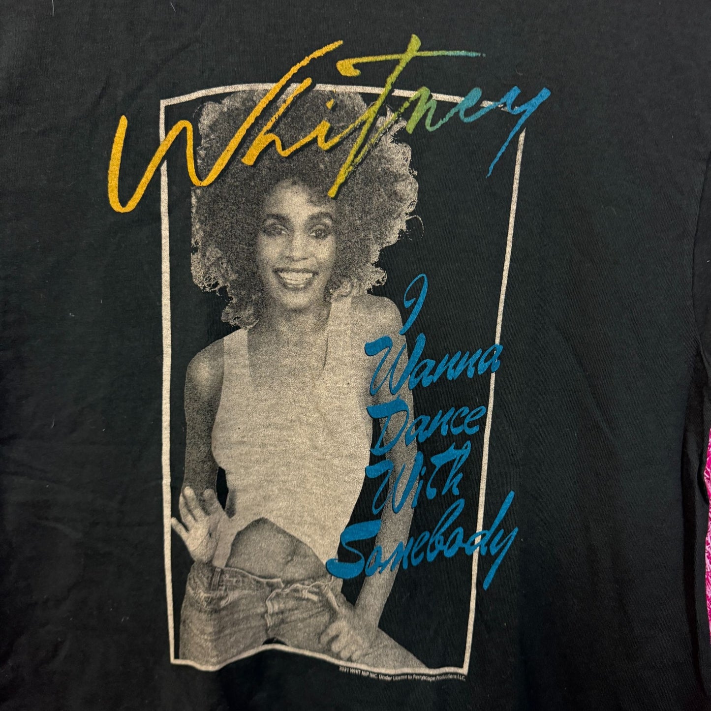 Whitney Houston I Wanna Dance with Somebody Dance Pop Tee M