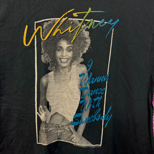 Whitney Houston I Wanna Dance with Somebody Dance Pop Tee M
