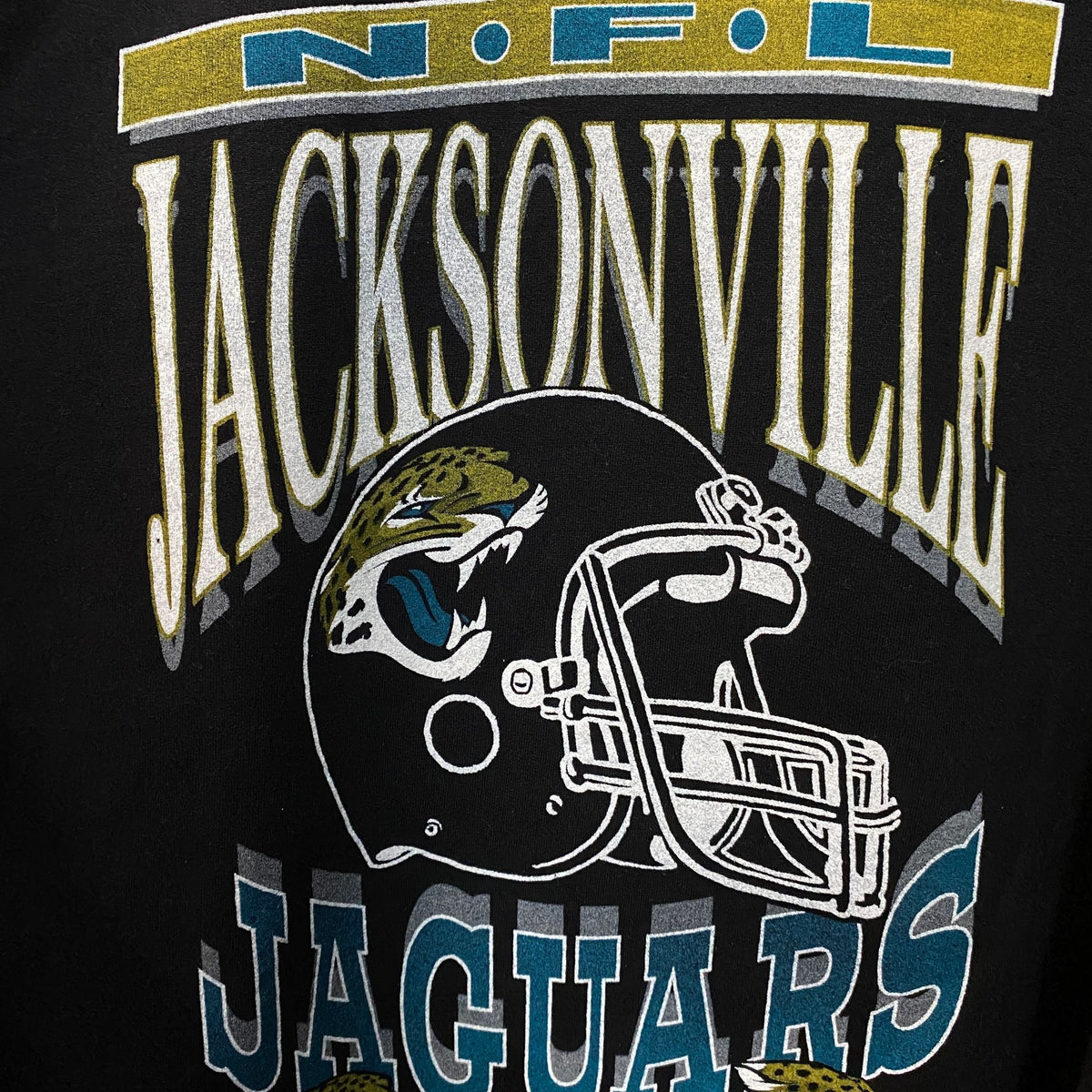 Junk Food Clothing NFL Jacksonville Jaguars Helmet Logo Crew Fleece Medium