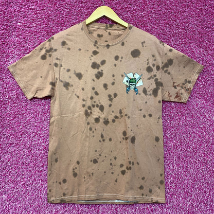 The Clash Straight To Hell Splater dye tshirt size Small