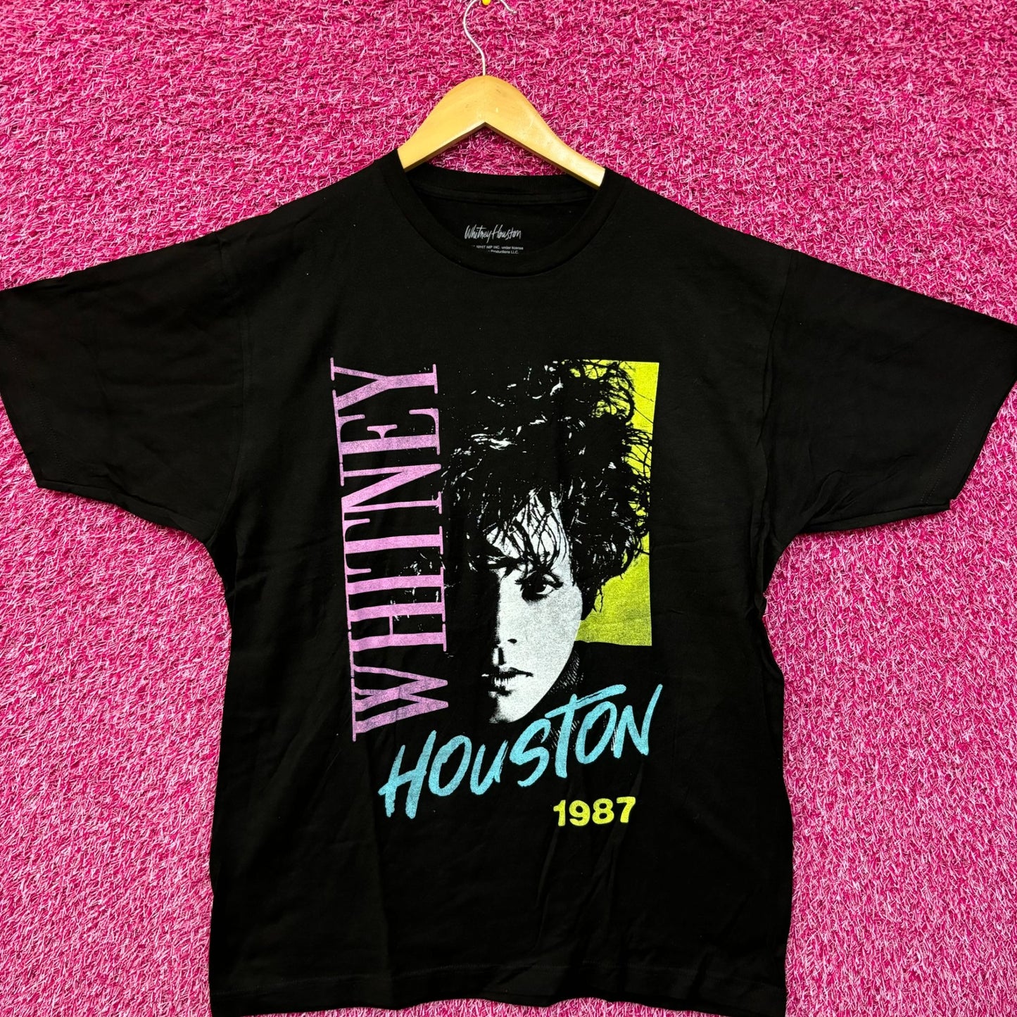 Whitney Houston 1987 Alternate Album Art Dance Pop Tee XL