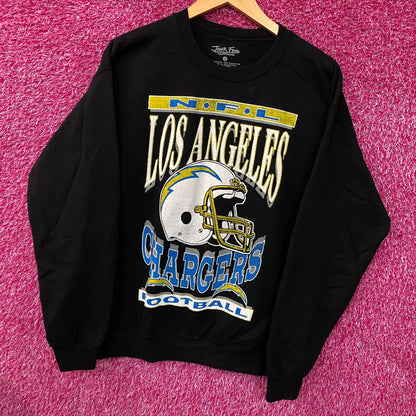 Junk Food Clothing NFL Los Angeles Chargers Helmet Logo Flea Market Crew Fleece Small