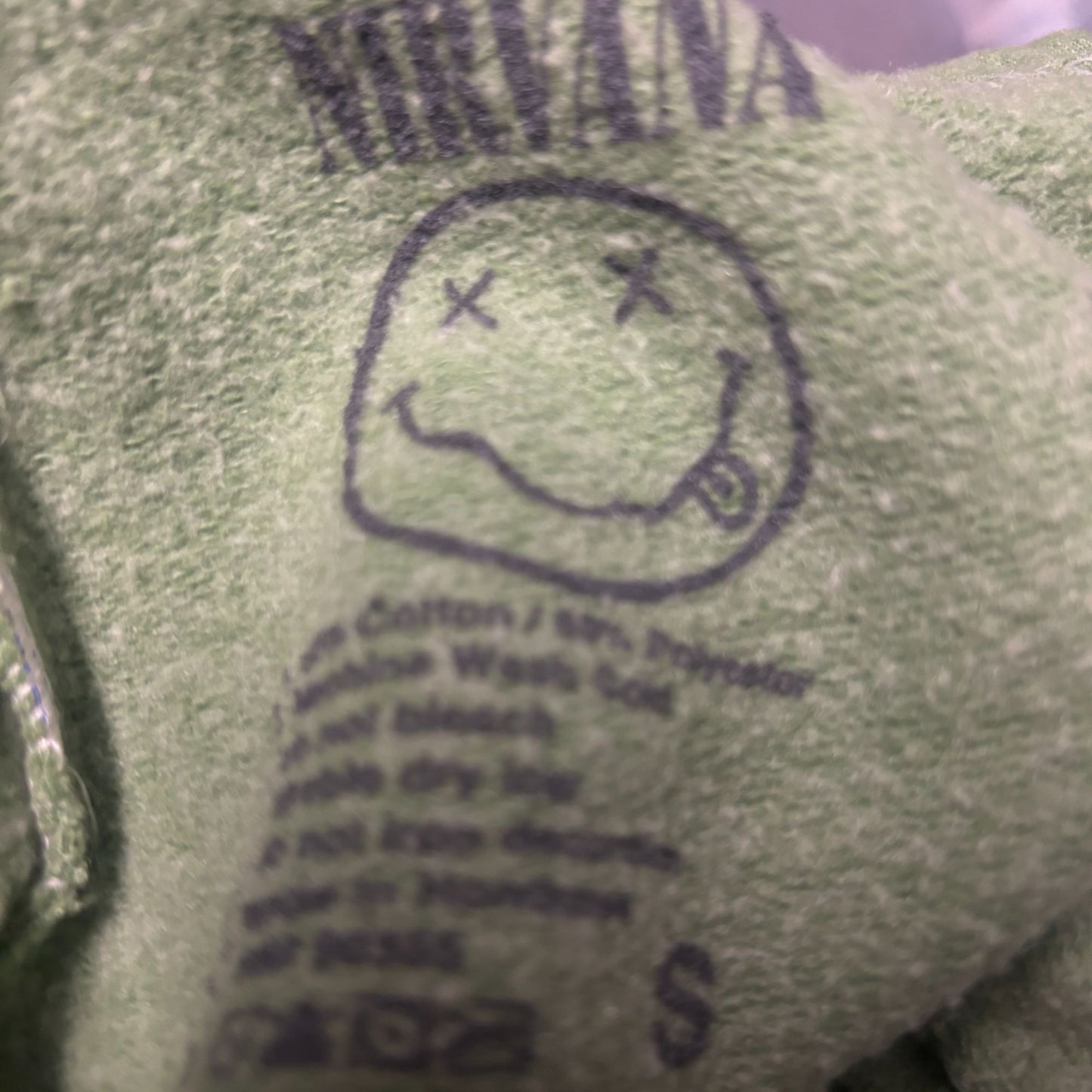 Nirvana Grunge green sweatpants Joggers Size Small