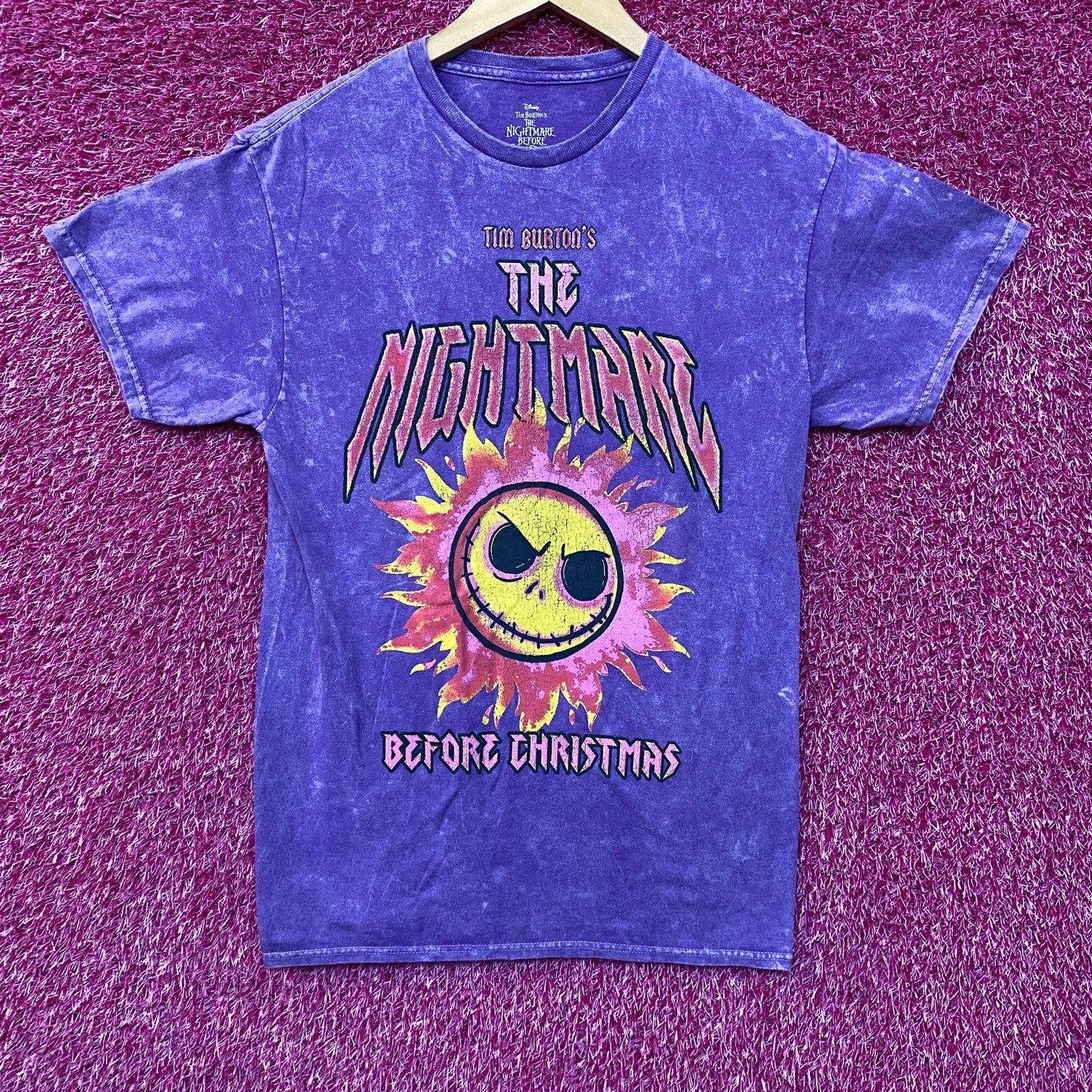 The Nightmare Before Christmas Jack Skellington Sun T-Shirt Medium