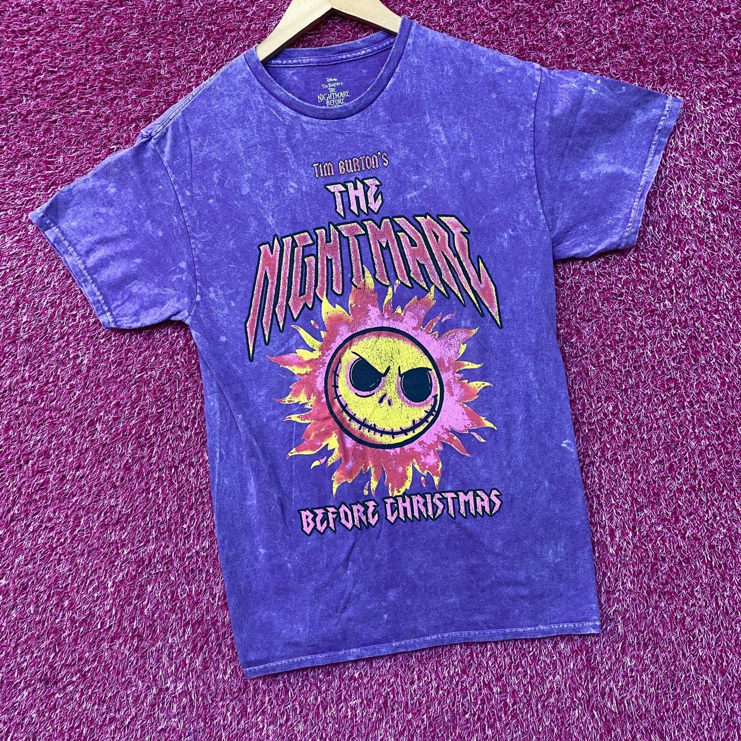The Nightmare Before Christmas Jack Skellington Sun T-Shirt Medium