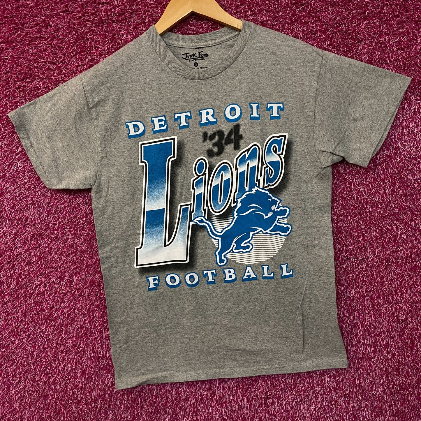Junk Food Clothing NFL Detroit Lions Bootleg Flea Market Tee Small
