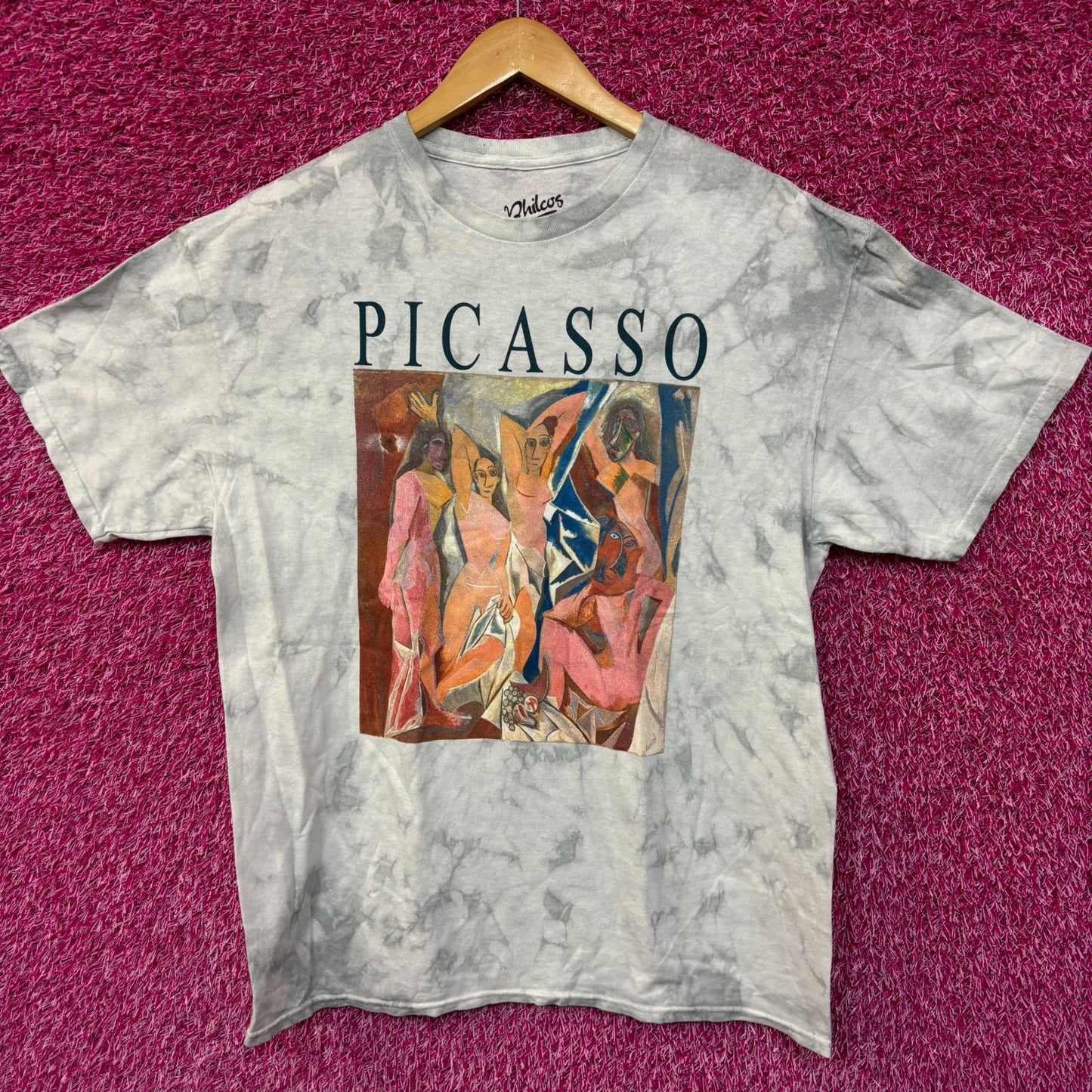 Picasso Ladies of Avignon tiedye tshirt size medium
