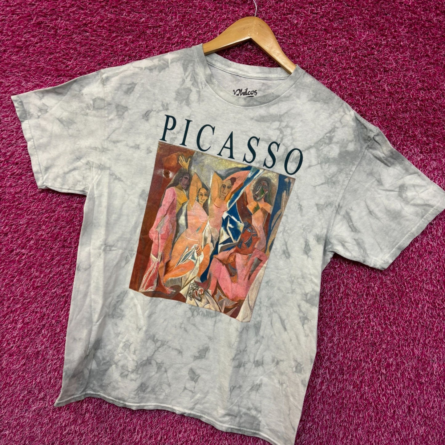 Picasso Ladies of Avignon tiedye tshirt size medium