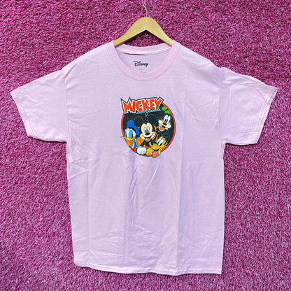 Mickey and Friends Donald Duck Pluto Goofy Disney Tee L