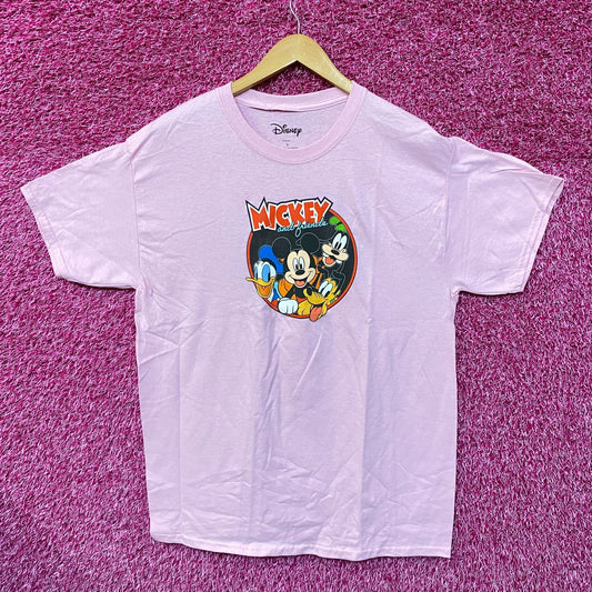 Mickey and Friends Donald Duck Pluto Goofy Disney Tee L