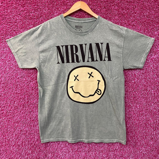 Nirvana Nevermind Smiley Face tshirt size large