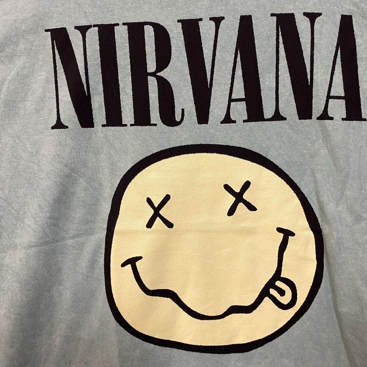 Nirvana Nevermind Smiley Face tshirt size large