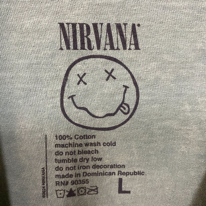 Nirvana Nevermind Smiley Face tshirt size large