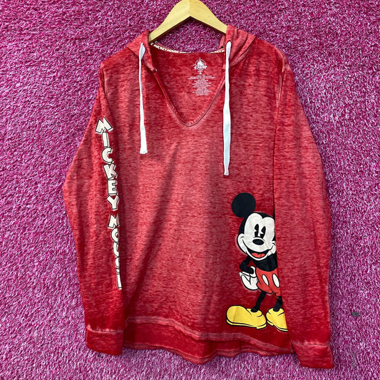 Disney Parks Red Mickey Mouse Hoodie XL