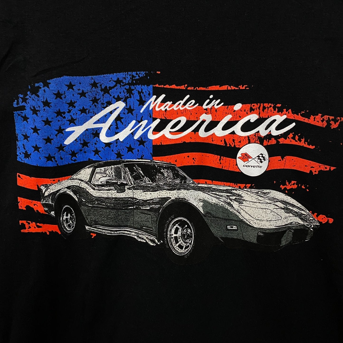 General Motors Chevrolet Corvette "Patriot Vette" Graphic Tee Medium