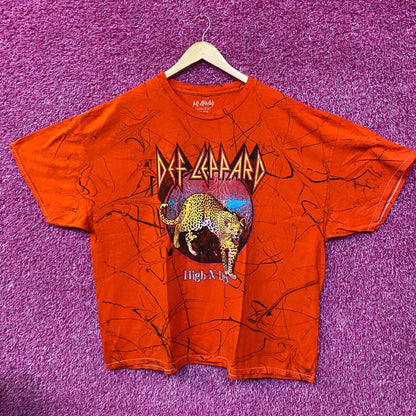 Def Leppard High And Dry Tye Dye Tshirt size 2XL