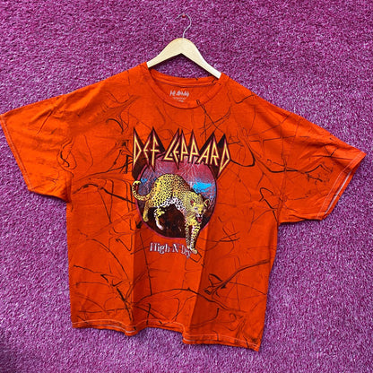 Def Leppard High And Dry Tye Dye Tshirt size 2XL