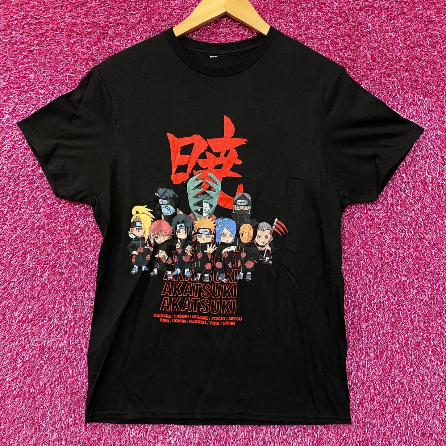 Naruto Shippuden Akatsuki Chibi Members Anime T-Shirt Small